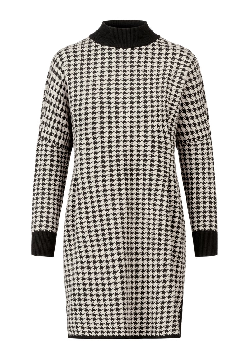 Apart Gebreide jurk antraciet gemêleerd