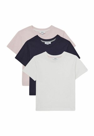 BELLE  3 PACK - Jednoduché tričko - white