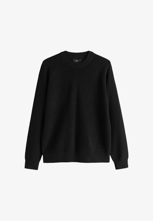 Next, REGULAR FIT - ESSENTIAL TEXTURED KNITTED JUMPER - Maglione - black