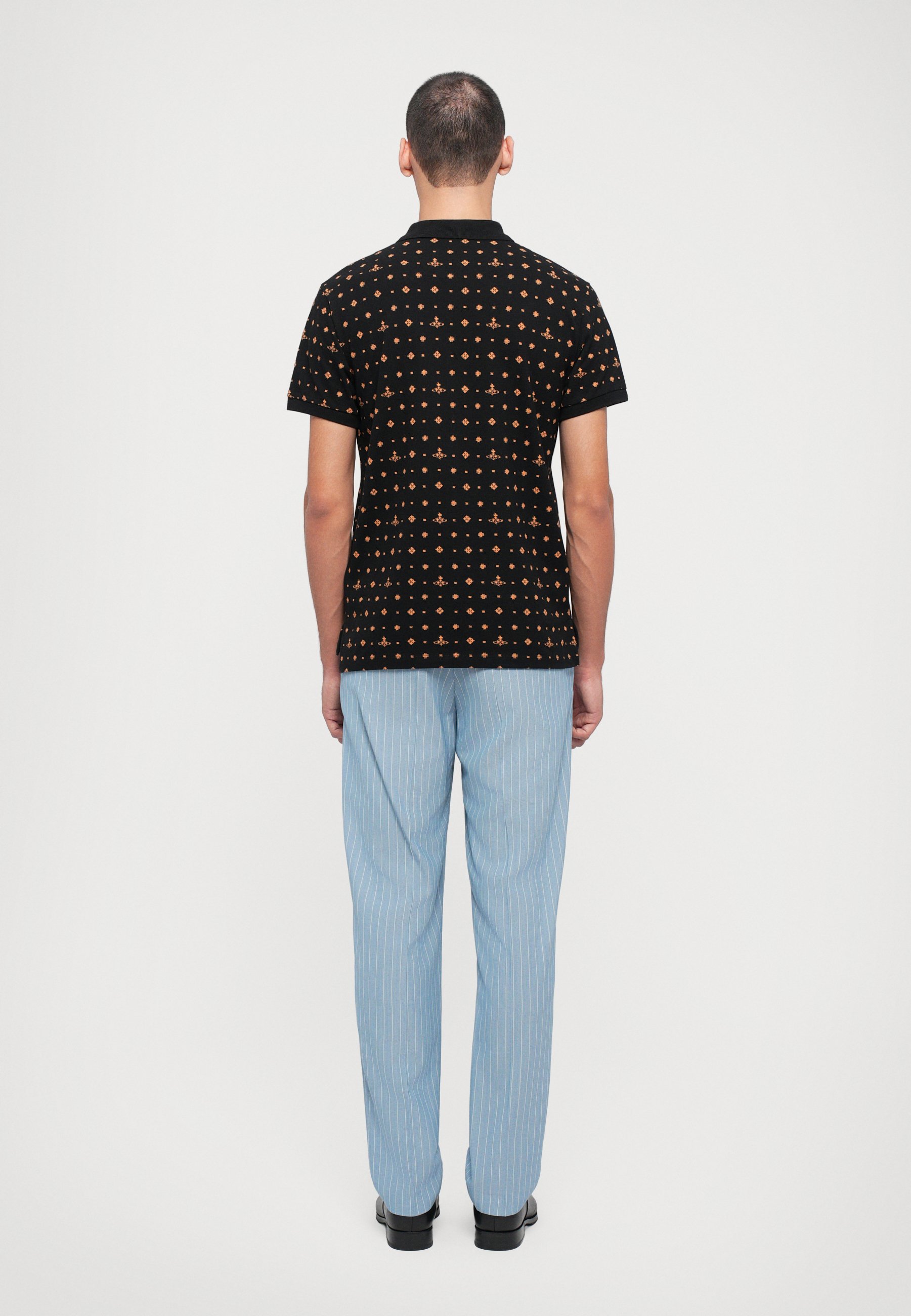Vivienne Westwood MANブラック 星柄 ポロシャツ 44 Vivienne Westwood MAN “Star” Polo - 269archive – 269Archive