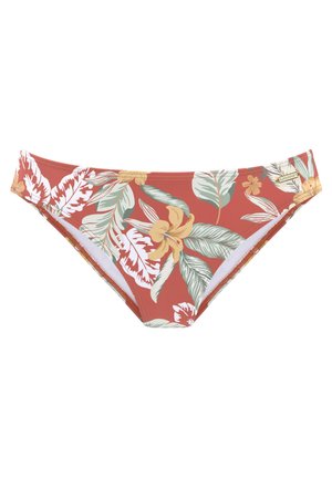Bikini-Hose - rostrot bedruckt