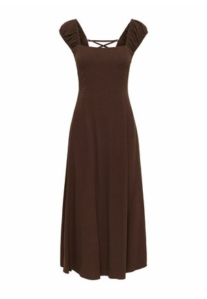 ONLY KLEID OINLMIRELDA LANGES KLEID - Maxikjoler - coffee bean