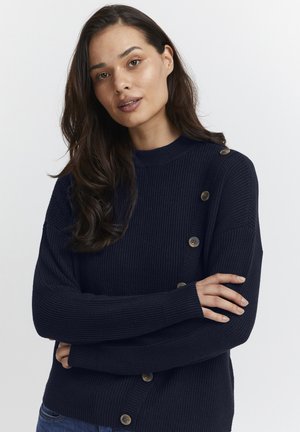 FRBITTE PU 1 - Cardigan - navy blazer