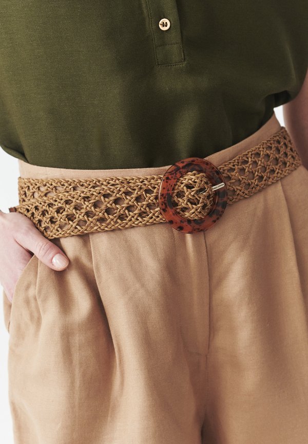 STRUCTI - Flechtgürtel - beige