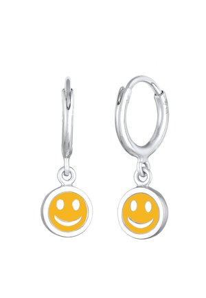 HOOPS SMILING FACE - Orecchini - silberfarben