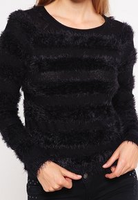 ONLY Stickad tröja - black