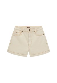 Guess HIGH WAIST - Shorts di jeans - creme