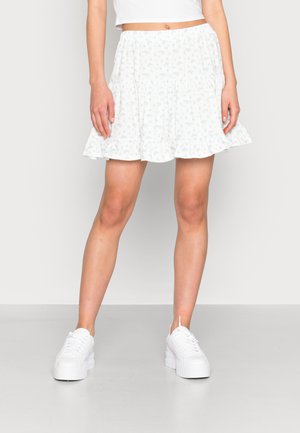 CUTE PRINTED SKIRT - Miniskjørt - blue
