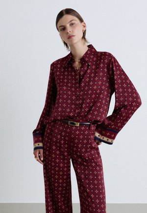 Calliope, CAMICIA FANTASIA - Button-down blouse - var bordeaux