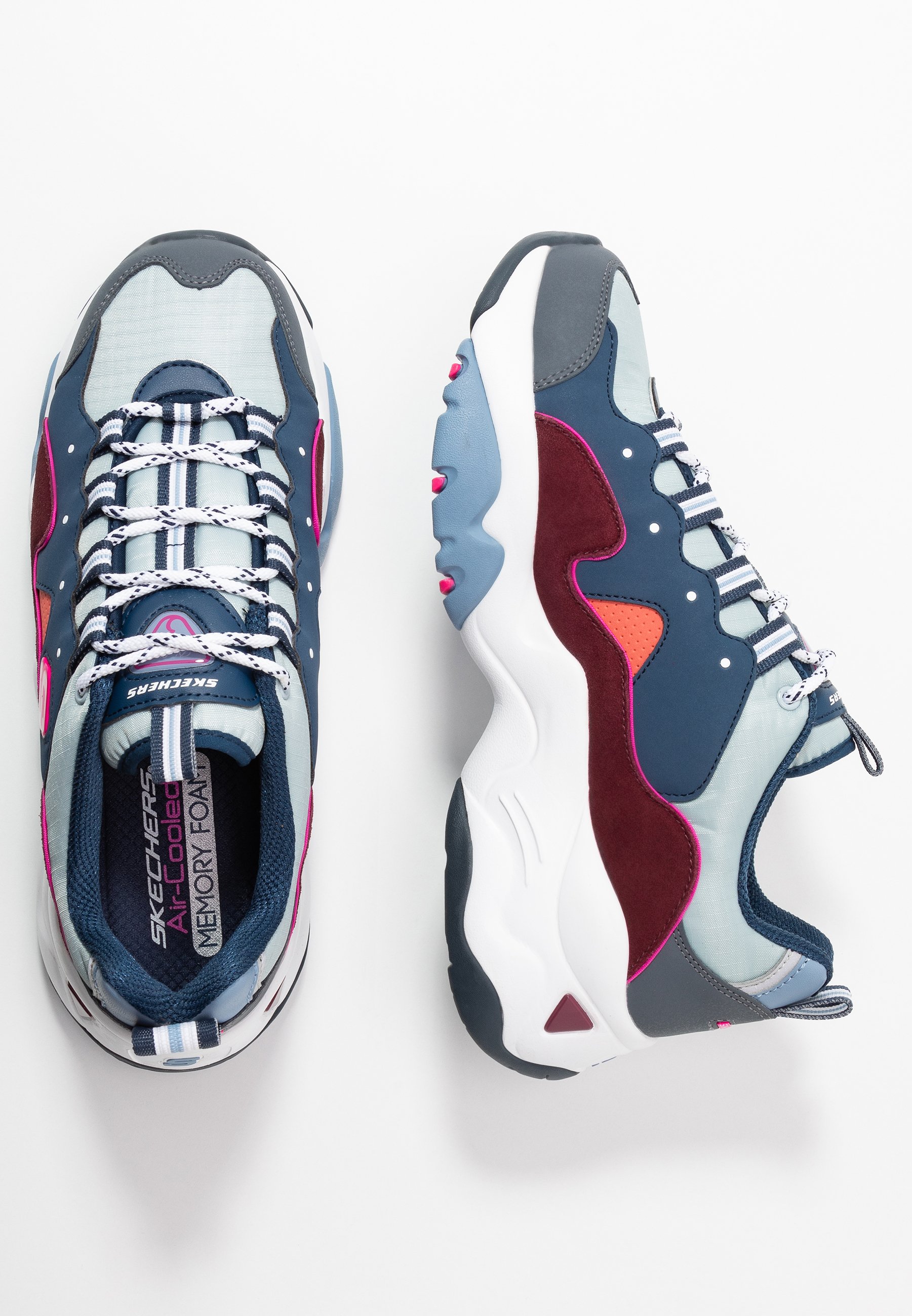 skechers d'lites navy