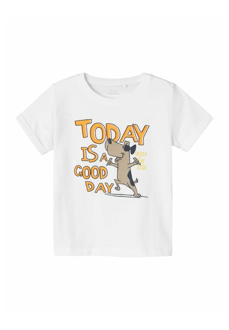Name it REGULAR FIT - Camiseta estampada - bright white