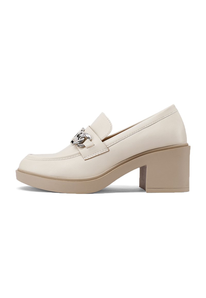 Queen Helena Scarpe con plateau beige