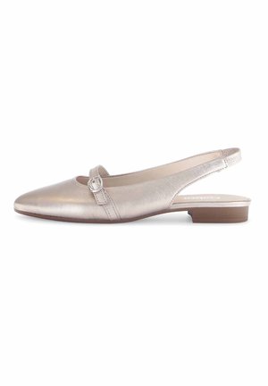 Slingback ballet pumps - puder