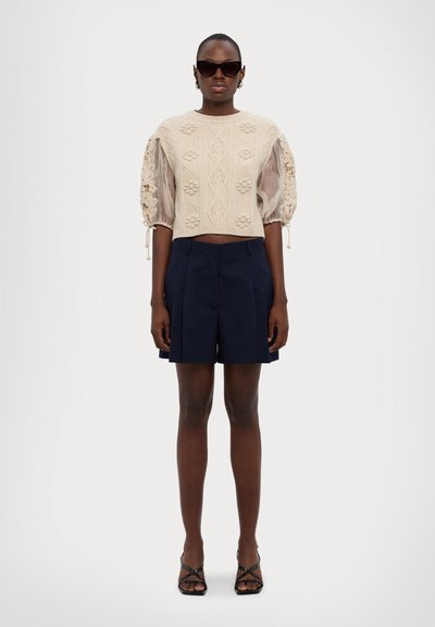 Sea BENTE COMBO SWEATER - Svetr - cream