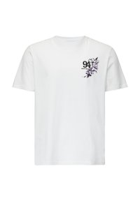 QS MIT BRUST - T-Shirt print - weiß
