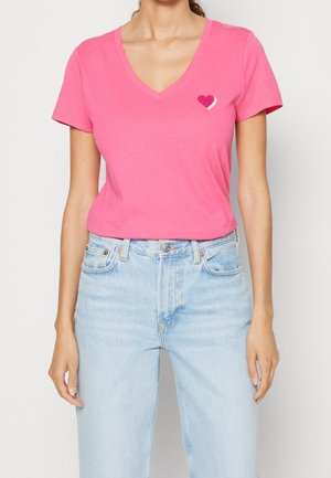 T-Shirt print - neon pink