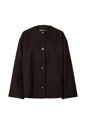 Pieces, JACKET PCAGNES SHORT - Veste légère - ganache