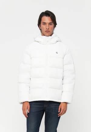 ZIP OFF HOOD - Gewatteerde jas - bright white