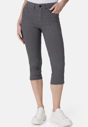 TAHITI SLIM FIT - Stoffhose - black graphic