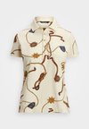 BELTING PRINT STRETCH PIQUÉ POLO SHIRT - Polo shirt - cream/multi-colored
