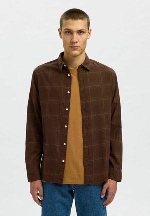Selected Homme SLIMOWEN-BRUSHED NOOS - Camisa - demitasse
