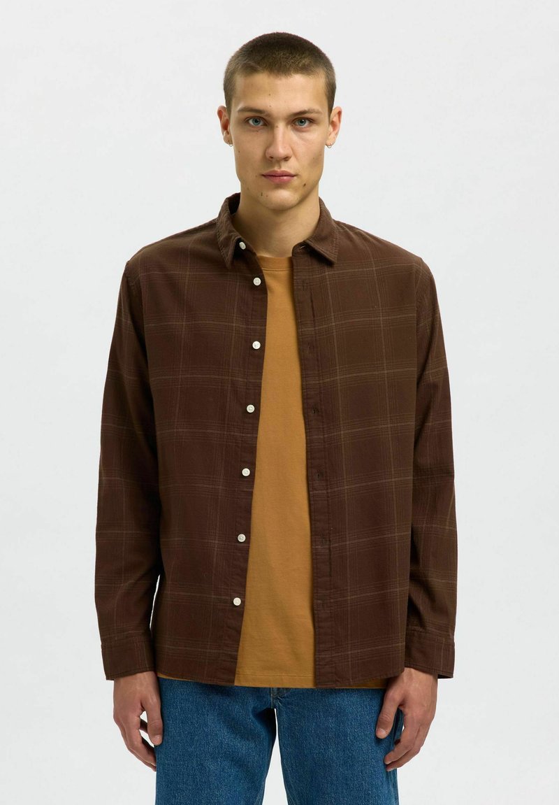 Selected Homme SLIMOWEN-BRUSHED NOOS - Camisa - demitasse