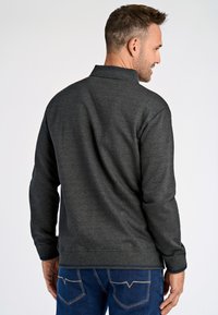 Jack's Sportswear BASEBALL COLLAR - Felpa con zip - dk grey mel