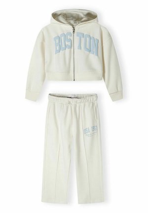 CROPPED ZIP THROUGH AND WIDE LEG SET - Survêtement - white