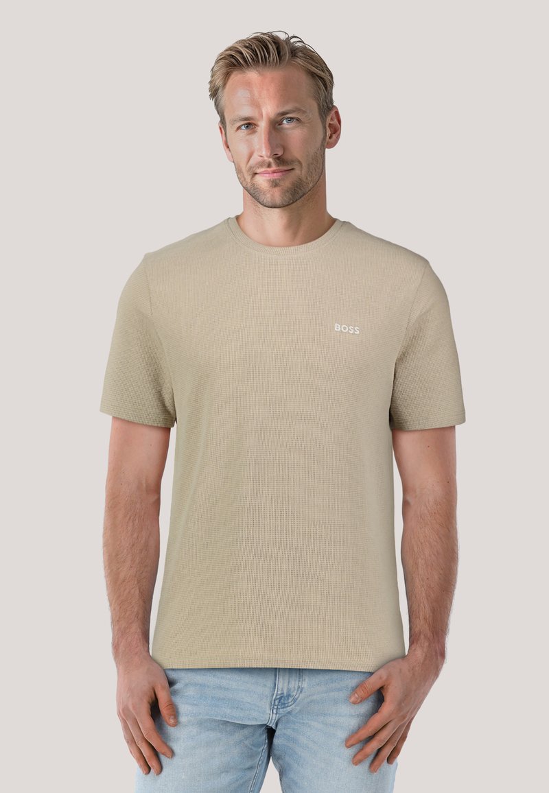 BOSS WAFFLE - T-Shirt basic - beige (27)