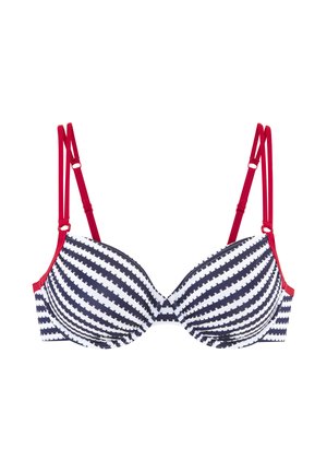 s.Oliver, S.OLIVER BÜGEL-BIKINI-TOP - Bikini top - marine-weiß