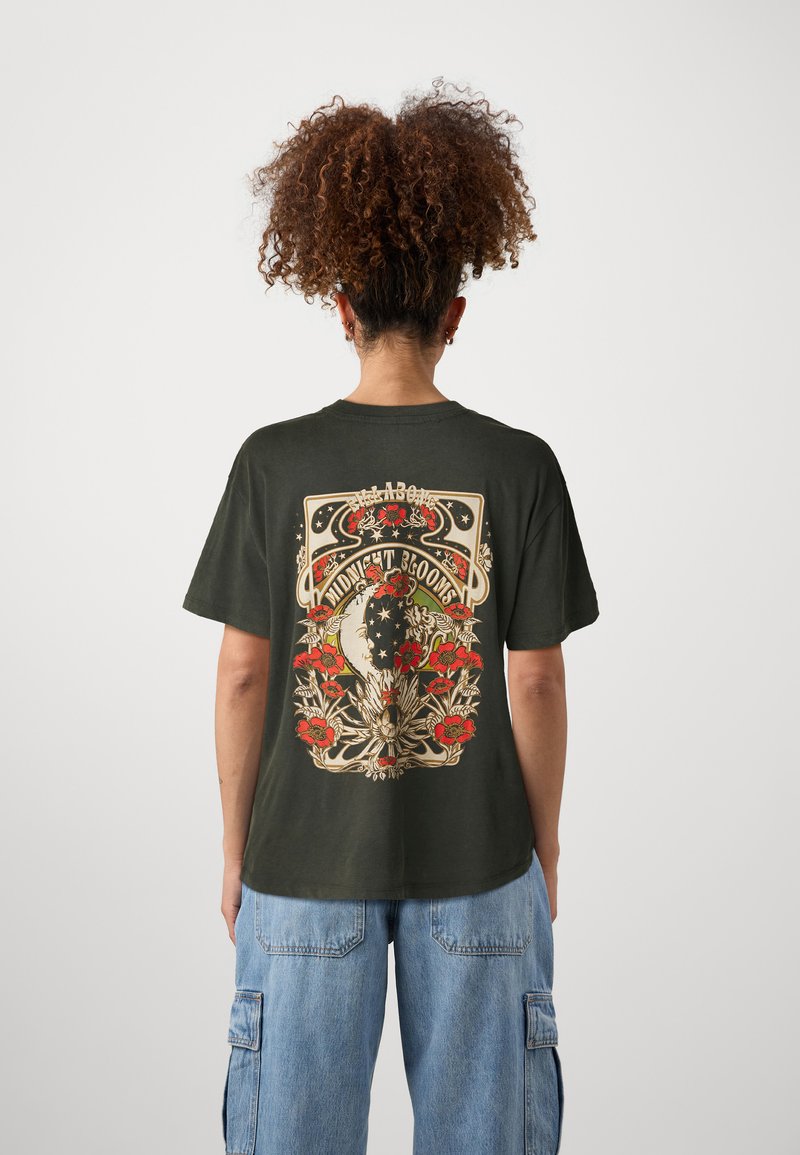 Billabong BLOOMS BACK - T-shirt print - off black