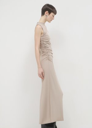 LUNGO CON ARRICCIO - Maxi dress - tortora