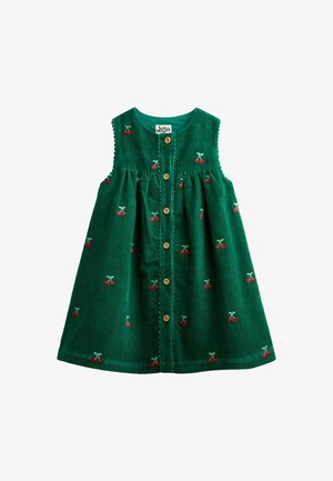 JoJo Maman Bébé, EMBROIDERED CORD DRESS - Hverdagskjole - green cherry