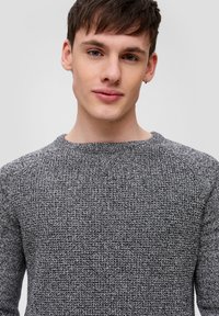 QS MIT RAGLANÄRMELN - Strickpullover - schwarz