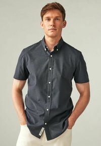Next STRETCH OXFORD SHORT SLEEVE REGULAR FIT - Pluus - grey