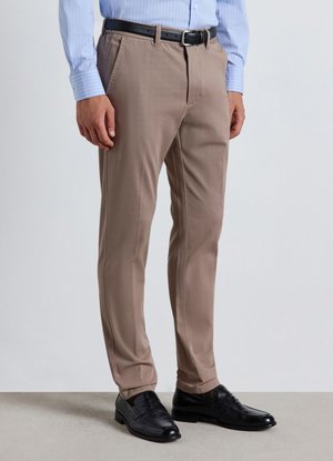 Calliope, PANTALONE LUNGO TINTA UNITA - Pantaloni - tortora