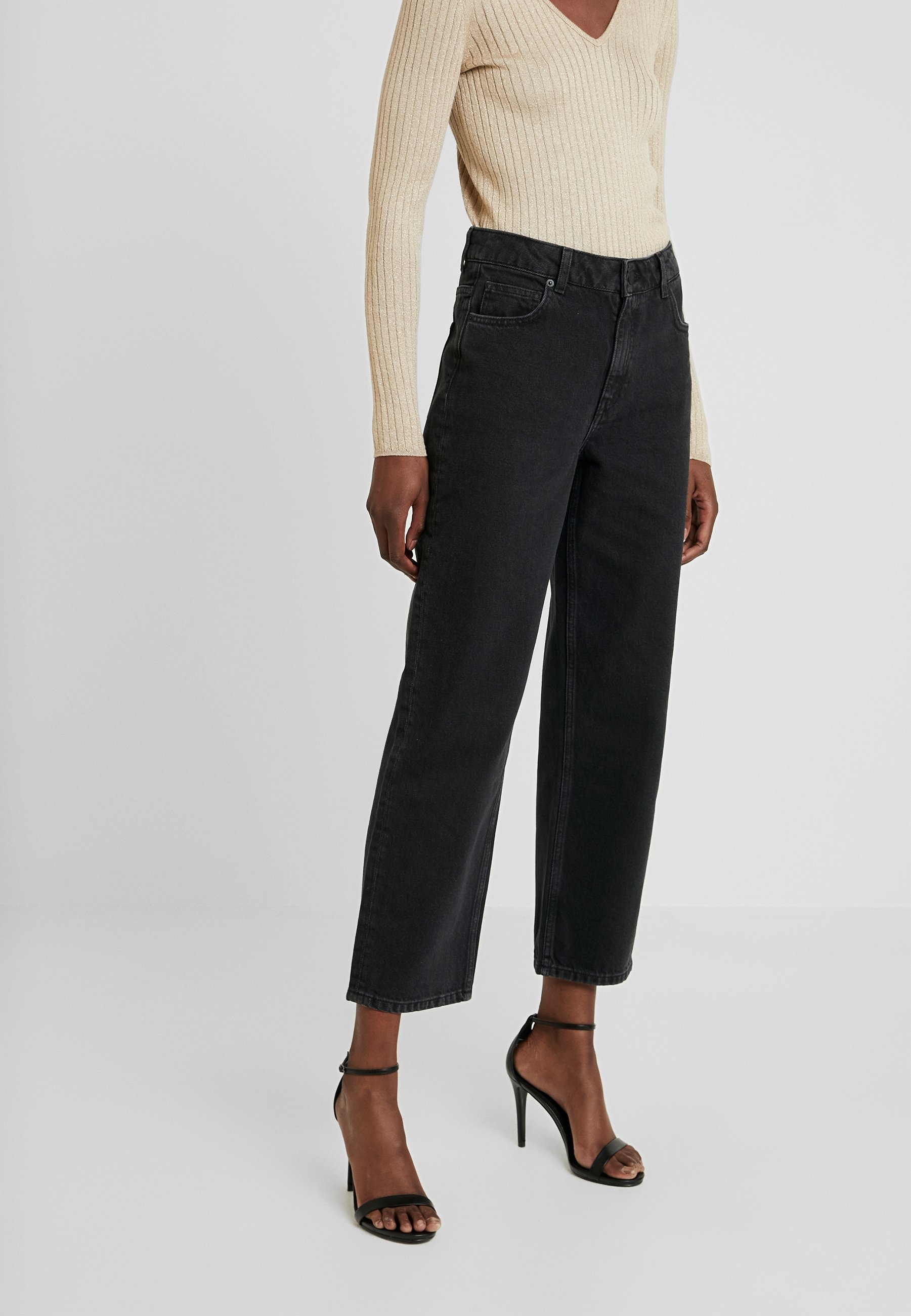 Moss Copenhagen CRYSTAL Jeans straight leg black washed Moss Copenhagen CRYSTAL - Jeans straight leg - black washed