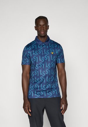 Lyle & Scott MONOGRAM PRINTED - Polo shirt - ryder blue