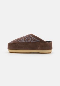 Unselected, brown/blue