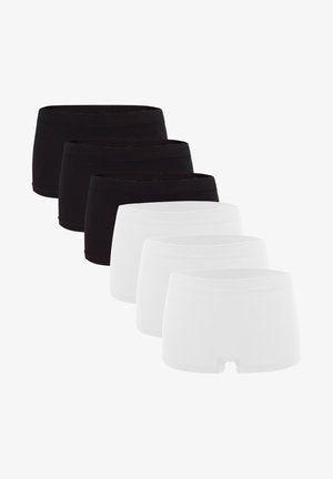 Fabio Farini 6ER PACK HIPSTER BOXER OHNE SEITLICHE NAHT - Boyshorts - weiß schwarz