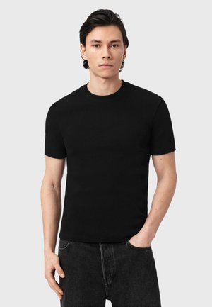 THEO SS CREW - T-shirt - bas - black