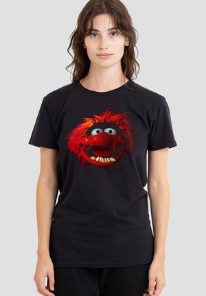 Disney, THE MUPPETS ANIMAL FACE - Print T-shirt - black