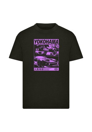 YOKOHAMA RACE - Potiskana majica - black