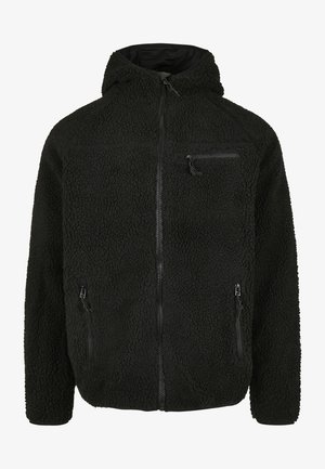 WORKER - Jachetă din fleece - black