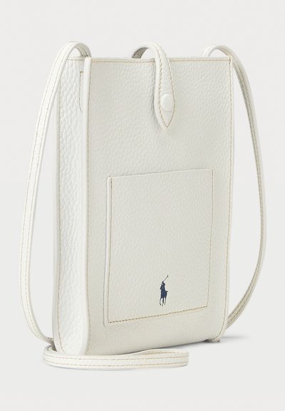 Polo Ralph Lauren POLO PLAY LEATHER POCKET CROSSBODY - Telefona maciņš - paper