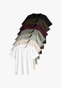 Ausgewählt, black burgundy dark khaki light green