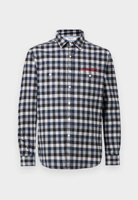CHECKED SHIRT - Button down-skjorte - blue/black/grey