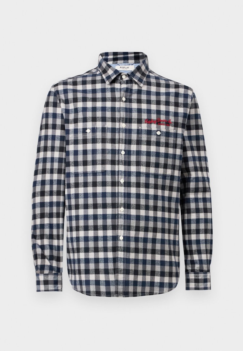 Replay Overhemd lichtblauw denim