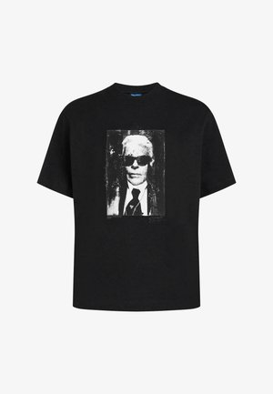 Karl Lagerfeld Jeans, PORTRAIT - Tričko s potlačou - black