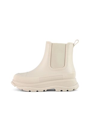 Stivaletti con plateau - off white